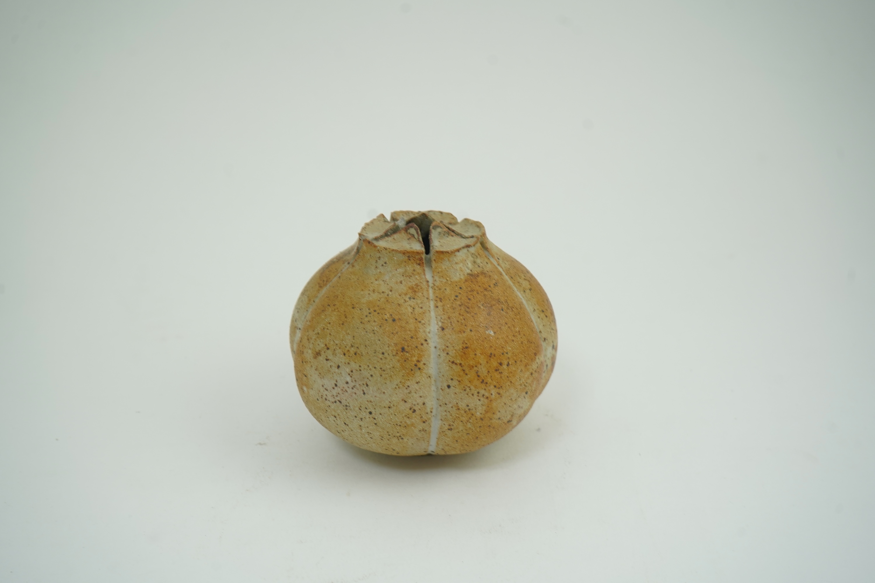 Alan Wallwork (1931-2019): A stoneware 'Seed Pod' vase